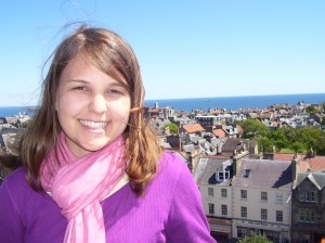 At the top of Holy Trinity Church in St. Andrews Scotland
