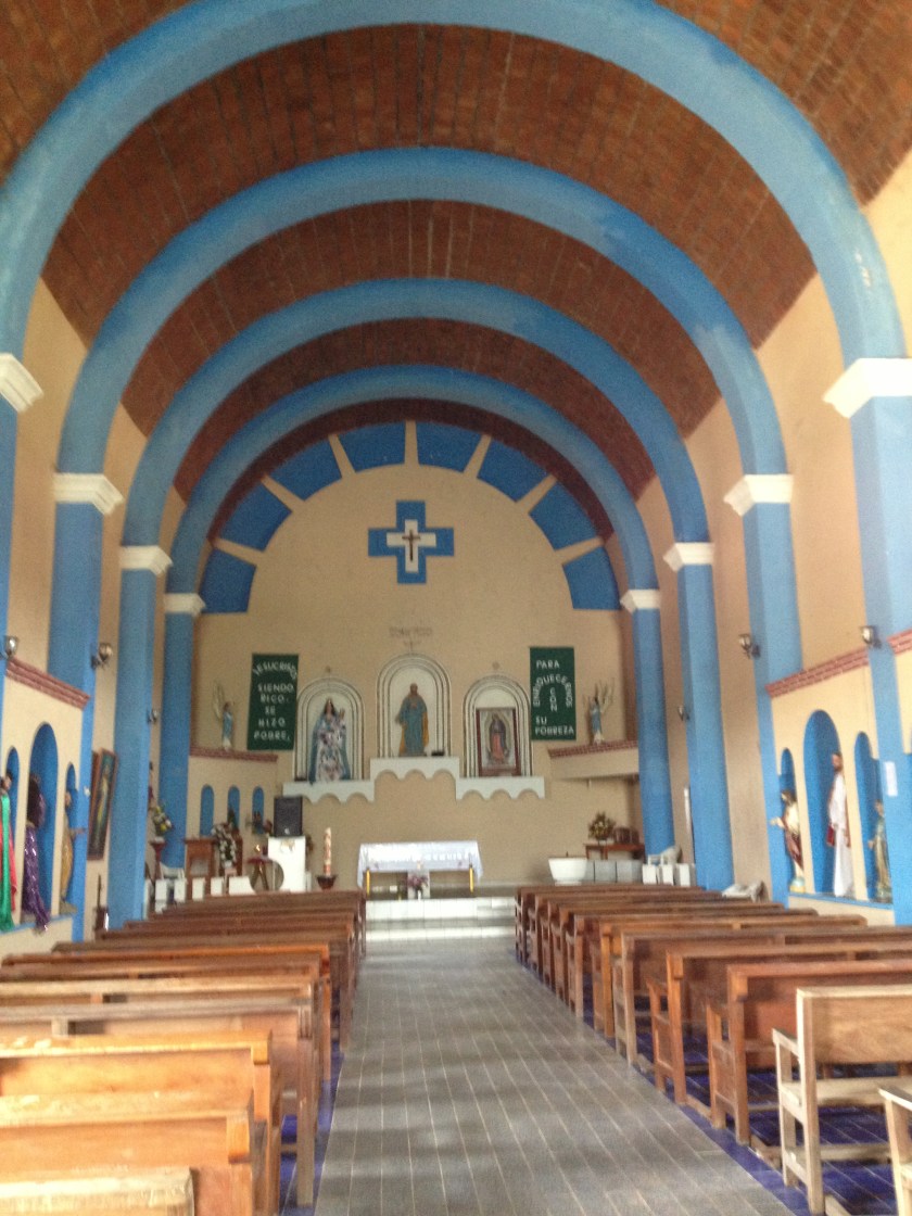 Inside the Catholic Church in Tututepec