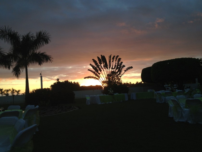 Sunset at a Mexican Wedding
